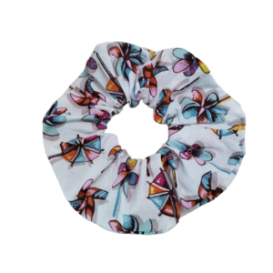 "Happy windmills scrunchie"