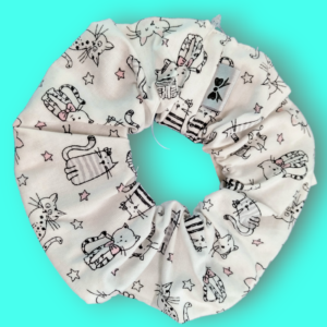 "Meow scrunchie"