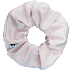 "Pale satin scrunchie "