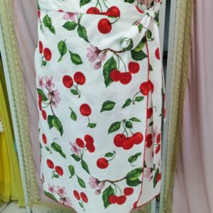 "Cherries wrap skirt"(One size)