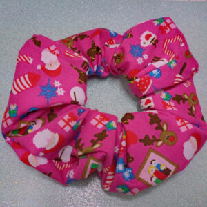Fuchsia Christmas scrunchie
