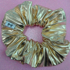"Gold scrunchie"