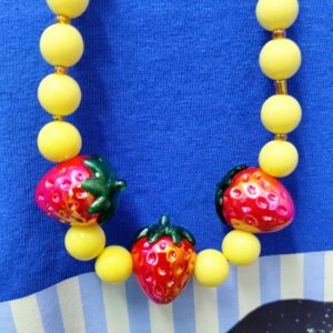 "Strawberry/yellow necklace"