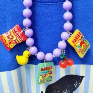 "Haribo/mauve necklace"